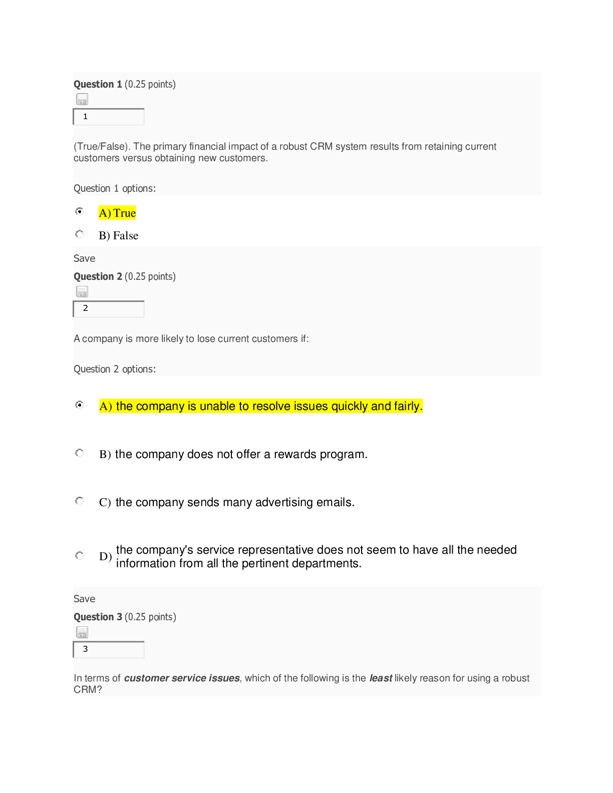 Preview image for University of Maryland IFSM 201 Quiz 4
